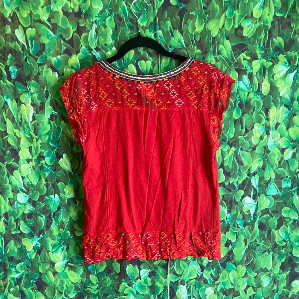 Tiny - Red Embroidered Top - Picture 7 of 7